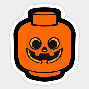 Pumpkin Brickhead Sticker